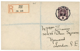 NOEPE - ANGLO FRENCH OCC. : 1915 6d (n°64) Obl. Cachet Rare NOEPE Sur Lettre RECOMMANDEE Pour LONDON. TTB. - Other & Unclassified