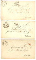 AUSTRIA : Lot 3 Classic Covers From TOBLBAD (x2) Or HALL In Ob. Oesterr. To ODESSA (RUSSIA). Vvf. - Other & Unclassified