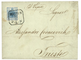 AUSTRIA : 9 Kr Canc. SEBENICO/ V.L.A On Entire To TRIESTE. Scarce. Superb. - Other & Unclassified