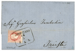 AUSTRIA : 1868 5 Kr Canc. LUSSINO PICOLO/ V.L.A On Entire Letter From LUSSINO To TRIESTE. Signed BOLAFFI. Vf. - Other & Unclassified