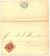 DDSG - SERBIA : 1867 10k Red Canc. RADUJEVAZ On Entire To ORSOVA. RARE. Vvf. - Sonstige & Ohne Zuordnung