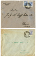 ADRIANOPEL : 1905/06 2 Covers From ADRIANOPEL Wit 1p Or 1p(x2) To SWITZERLAND. Superb. - Levante-Marken