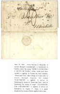 SMYRNA : 1816 ALLEMAGNE PAR STRASBOURG On Disinfected Entire Letter From SMYRNA To MARSEILLE. Verso, SPORCA DI DENTRO E  - Levante-Marken