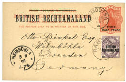 BECHUANALAND - RAMOUTSA : 1897 P./Stat 1 1/2d + 1d Canc. RAMOUTSA To GERMANY. Superb. - Altri & Non Classificati