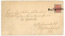 DENMARK - FARÖE ISLANDS : 1883 8 Ore Canc. FRA FAERÖENE On Envelope To DENMARK. RARE. Superb. - Andere & Zonder Classificatie