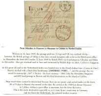 HANNOVER - Destination NETHERLAND INDIES : 1849 MUNDEN + FRANCO On Wrapper With Text (not Complete) To MACASSAR NETHERLA - Otros & Sin Clasificación