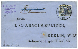 VORLAUFER - FUSAN KOREA Via SHANGHAI CHINA  : 1893 GERMANY 20pf (v48b) Canc. SHANGHAI On Envelope From FUSAN COREA To BE - Deutsche Post In China