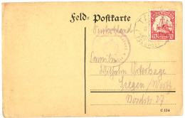GERM. EAST AFRICA - WAR Time :  1915 7 1/2h Canc. TAVETA 8.02.15 + ZENSUR PASSIERT DEUTSCH OSTAFRIKA On Card To GERMANY. - Afrique Orientale