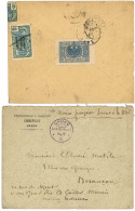 CAMEROONS : 1914 UKOKO + "MARINE FRANCAISE" And 1919 Cover EDEA + GERMAN Label. Vf. - Cameroun