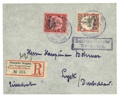 MARIANES - DAMPFER GERMANIA :  1906 40pf + 80pf Canc. DEUTSCHE SEEPOST JALUIT Linie + Boxed REICHSPOSTDAMPFER GERMANIA O - Mariannes