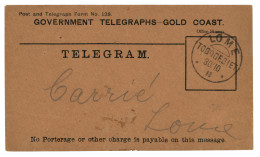 TOGO - TELEGRAM : 1915 LOME TOGOGEBIET On TELEGRAM Envelope To LOME. Scarce. Superb. - Togo