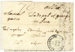 GREECE : 1842 Large Cachet DARDANELLES (POSTES) On Entire Letter To SYRA (GREECE). Vf. - Other & Unclassified