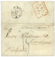 INDIA :1838 Very Rare Manuscript Entry Mark "PAYS D' OUTREMER P. MARSEILLE" On Entire Letter With Full Text From MADRAS  - Other & Unclassified