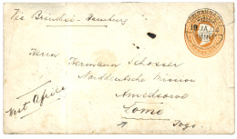 INDIA To TOGO AFRICA : 1904 P./Stat 2a 6p Canc. BELTANGADY Via GOLD COAST To NORDDEUTSCHE MISSION, AMEDSOWE (TOGO). Ligh - Autres & Non Classés