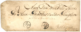 NETHERLANDS INDIES : 1796 Cachet V.O.C 1 Gld + V.O.C 10 St. On Entire Letter (fault) With Full Text From PADANG To BATAV - Netherlands Indies