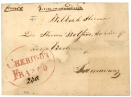 CHERIBON FRANCO + "GERECOMMANDEERD" (REGISTERED) On Entire To SAMARANG. Rare REGISTERED Mail. Vf. - Netherlands Indies