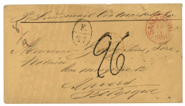 NETH INDIES - JAPARA : 1868 F./27 Exchange Marking + "Pr LANDMAIL" + SAMARANG +  On Envelope To ANVERS (BELGIUM). Verso, - Netherlands Indies