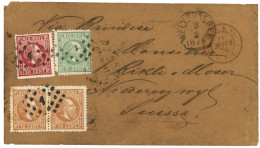 NETH. INDIES : 1875 5c (small Fault) + Pair 10c + 50c Canc. 1 + WELTEVREDEN On Cover VIA BRINDISI To SWITZERLAND. Vf. - Indes Néerlandaises