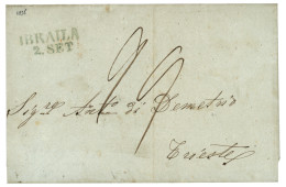 ROMANIA : 1855  IBRAILA / 2.SET + Tax Marking On Cover To TRIESTE. Verso, PEST. Vvf. - Sonstige & Ohne Zuordnung