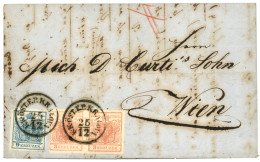 ROMANIA - CRIMEAN WAR :  1856 AUSTRIA Pair 3kr + 9kr Canc. K.K ÖST. F.P. KRAIOVA On Entire Letter To WIEN. RARE. GOLLER  - Otros & Sin Clasificación