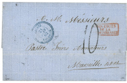 GALATZ - French P.O. : 1862 GALATZ MOLDAVIE + 10 Tax Marking On Entire Letter To FRANCE. Vf. - Other & Unclassified