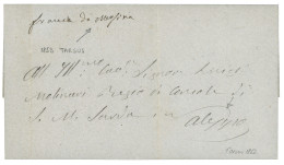 TURKEY - FRANCA DA MERSINA : 1853 FRANCA DA MERSINA On Entire Letter Datelined "TARSUS, REGIO CONSOLATE SARDA" To SARDIN - Altri & Non Classificati