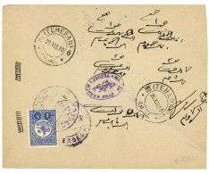 TURKEY : 1910 1P Canc. KERBELA On Reverse Of Envelope To TEHERAN (PERSIA). Vf. - Andere & Zonder Classificatie
