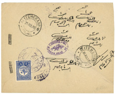 TURKEY : 1910 1P Canc. KERBELA On Reverse Of Envelope To TEHERAN (PERSIA). Vf. - Altri & Non Classificati