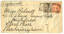 ZANZIBAR : 1885 INDIA 1a 6p + 3a Canc. ZANZIBAR On Envelope To ENGLAND. Superb. - Zanzibar (...-1963)