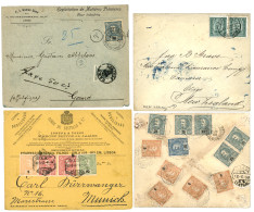 PORTUGAL : 1898/1912 Lot Of 21 Covers (+ 1 Front) To FOREIGN DESTINATIONS. Se Website. Vf. - Autres & Non Classés