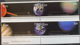 Ireland 2007, Planets And Earth, Two MNBH Stamps Strip - Gebruikt