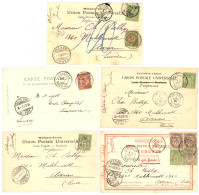 FRENCH Post Offices Used ABROAD (BUREAUX FRANCAIS A L' ETRANGER)  - Lot Of 15 Covers. Vf. - Autres & Non Classés