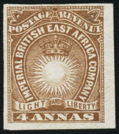 British East Africa 1890 4A Imperforate - Kenya, Uganda & Tanganyika