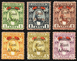 British East Africa 1897 Ovpts Rare Set UPU With Stop - Kenya, Uganda & Tanganyika