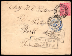 Bermuda 1901 POW Envelope, Un-Numbered Censor, Unclaimed - Bermuda