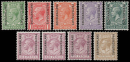 Bechuanaland 1925 GB Ovpts ½d - 1/- Set VF/M  - Otros & Sin Clasificación