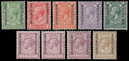 Bechuanaland 1925 GB Ovpts ½d - 1/- Set VF/M  - Sonstige & Ohne Zuordnung