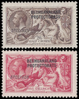 Bechuanaland 1914 2/6 & 5/- Seahorses Specimens Set - Sonstige & Ohne Zuordnung