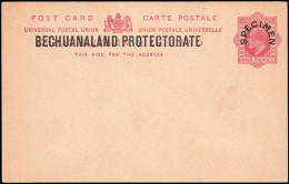 Bechuanaland 1907 KEVII 1d Postcard Specimen - Otros & Sin Clasificación