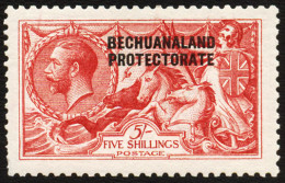 Bechuanaland 1913 5/- Waterlow Seahorse VF/M  - Altri & Non Classificati