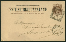 Bechuanaland 1895 Postcard Vryburg To Somerset East - Altri & Non Classificati