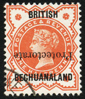 Bechuanaland 1890 ½d Overprint Inverted VF/U, Cert - Otros & Sin Clasificación