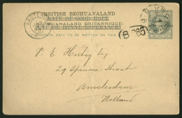 Bechuanaland 1893 Cape Ovptd Postcard With Stop - Autres & Non Classés