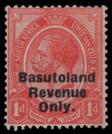 Basutoland Revenues 1922 South Africa KGV 1d Overprinted - Autres & Non Classés