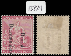 Bechuanaland 1893 1d Broken "Ch" In Ovpt With Cert - Otros & Sin Clasificación