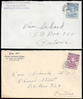 Basutoland 1945 -1947 KGVI Roma Mission Covers - Andere & Zonder Classificatie