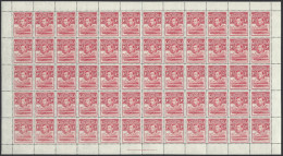 Basutoland 1938 KGVI 1d Scarlet Full Sheet With Tower Flaw VF/UM - Sonstige & Ohne Zuordnung