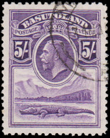 Basutoland 1933 KGV 5/- Violet VF/U - Otros & Sin Clasificación