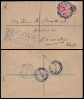 Basutoland 1933 Maseru To Worcester, Natal Franking - Otros & Sin Clasificación