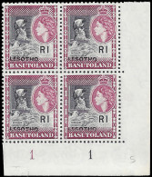 Lesotho 1966 R1 Sloping Ovpt, Letters Partially Omitted - Sonstige & Ohne Zuordnung